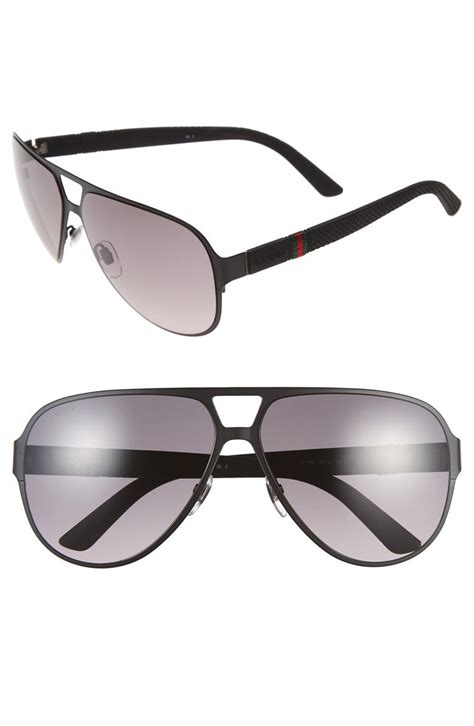 gucci 62mm shield aviator sunglasses|Gucci unisex aviator sunglasses.